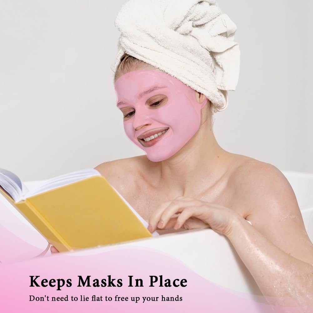 Silicone Face Mask Cover and Ice Face Pack Mask, Cooling Hot Eye Face Compress Reusable Skin Care Set for Women Acid Puffiness Relief Swelling Migraine Beauty Spa Essentials