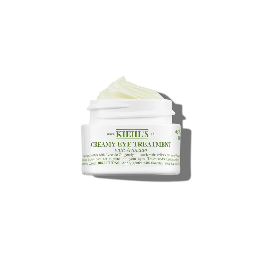 Kiehl's Avocado Eye Treatment, Nourishing and Hydrating Eye Cream, Avocado Oil and Caffeine to Energize and Invigorate Skin, Tired Eyes, 99% Naturally Derived Formula