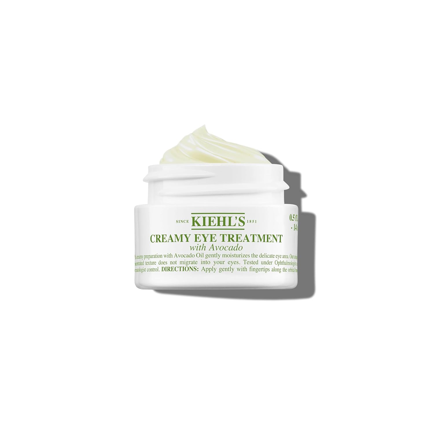 Kiehl's Avocado Eye Treatment, Nourishing and Hydrating Eye Cream, Avocado Oil and Caffeine to Energize and Invigorate Skin, Tired Eyes, 99% Naturally Derived Formula