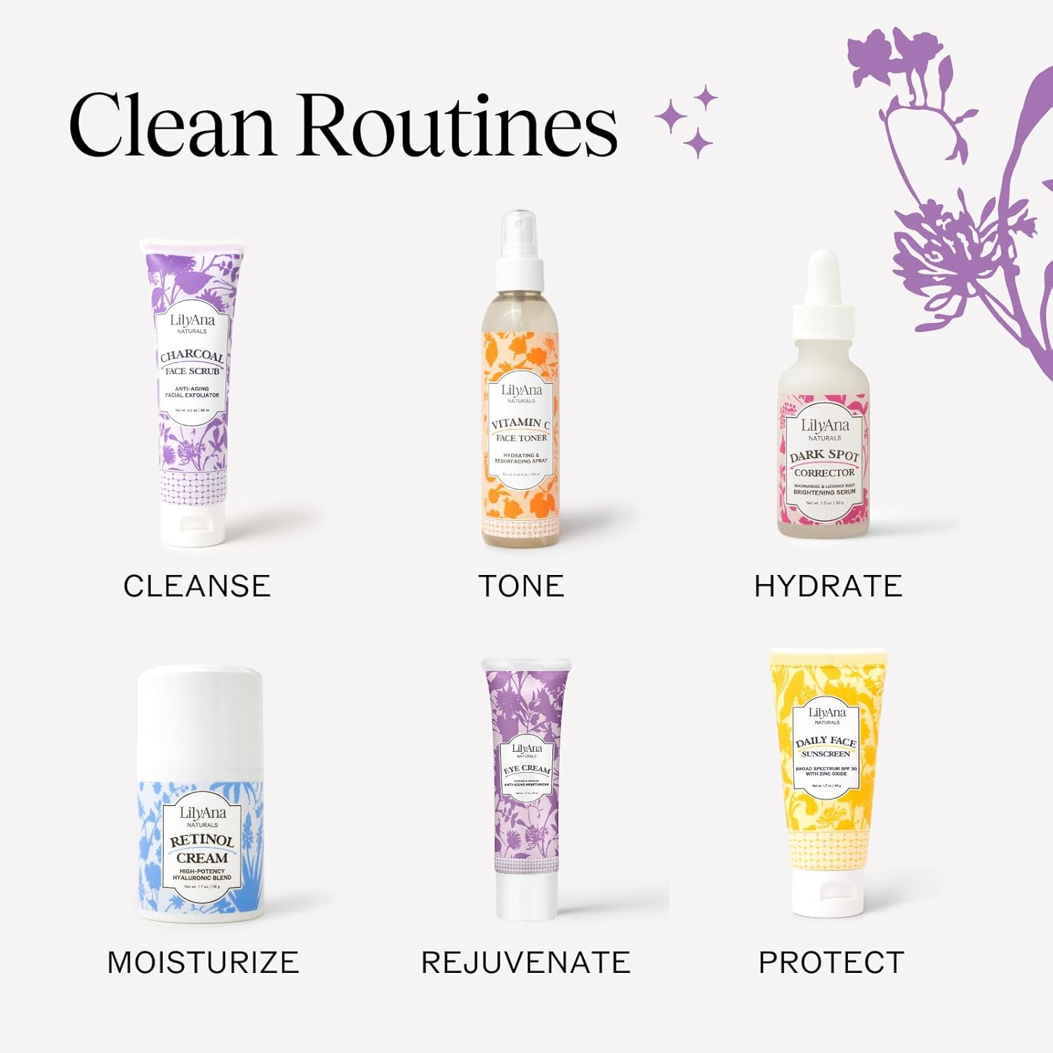 LilyAna Naturals Eye Cream for Dark Circles and Puffiness, Under Eye Cream for Wrinkles and Bags, Anti Aging - helps Improve Dryness; for Sensitive Skin - 1.7 oz - Made in USA