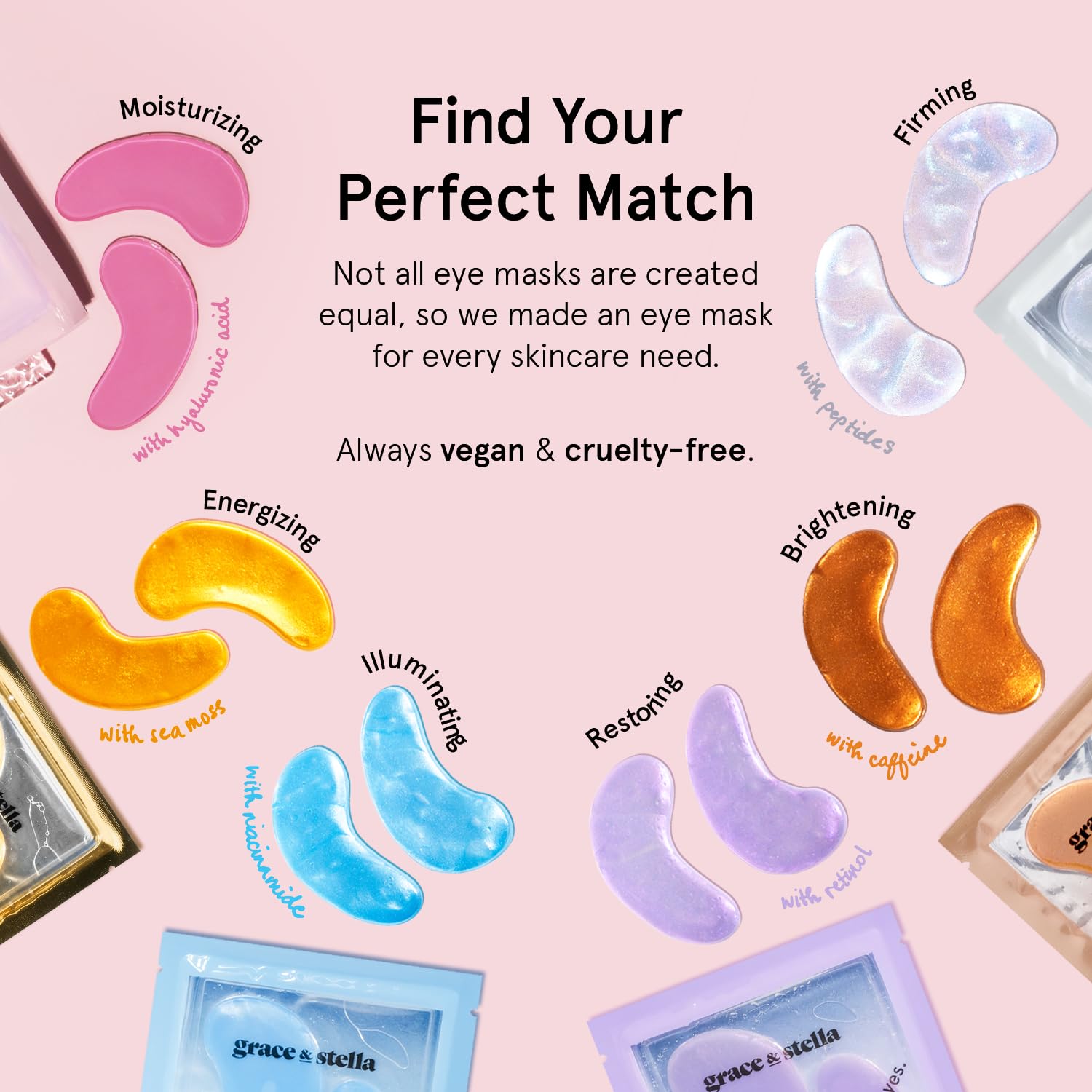 grace & stella Award Winning Under Eye Mask - Travel Essentials - Birthday Gifts for Women - Gel Eye Patches for Dark Circles, Puffy Eyes, Wrinkles, Undereye Bags - Vegan - Self Care (24 Pairs, Gold)