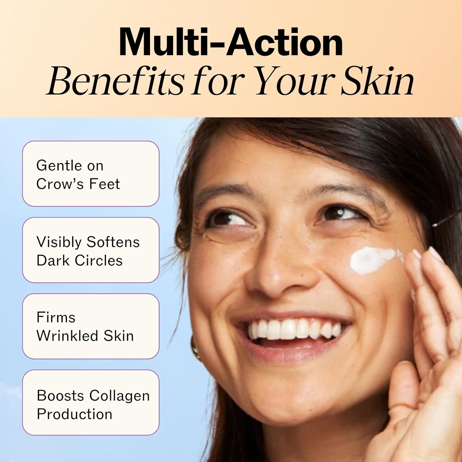 LilyAna Naturals Eye Cream for Dark Circles and Puffiness, Under Eye Cream for Wrinkles and Bags, Anti Aging - helps Improve Dryness; for Sensitive Skin - 1.7 oz - Made in USA