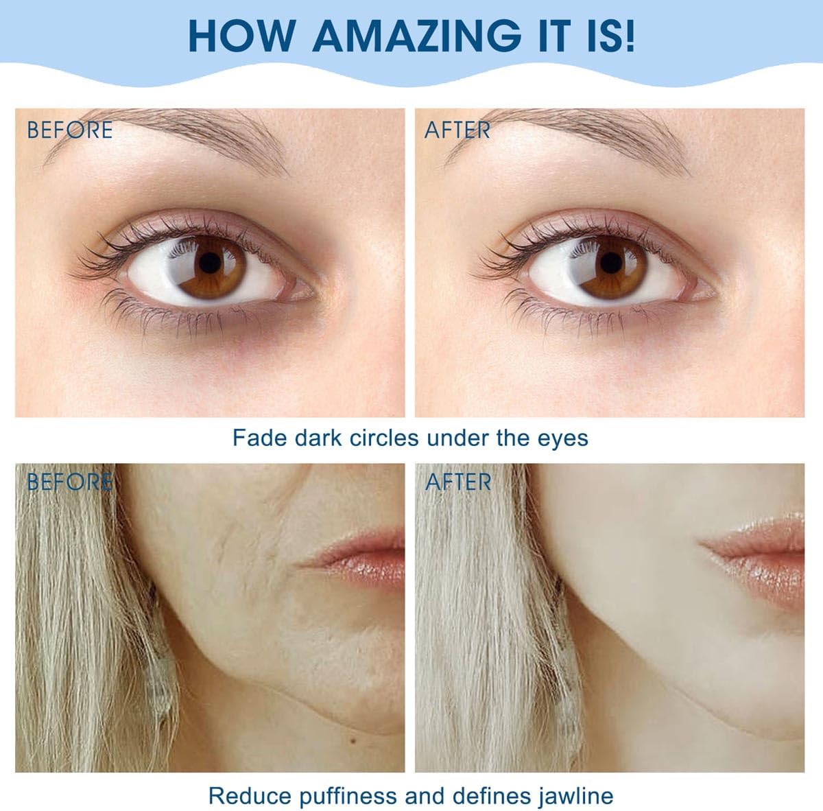 Face Roller and Gua Sha, Stainless Steel Facial Roller and Guasha Tool for Face, Skin Care Roller for Wrinkles and Lifting, Improve Puffiness, Metal Face Massager for Eyes, Neck Tighten