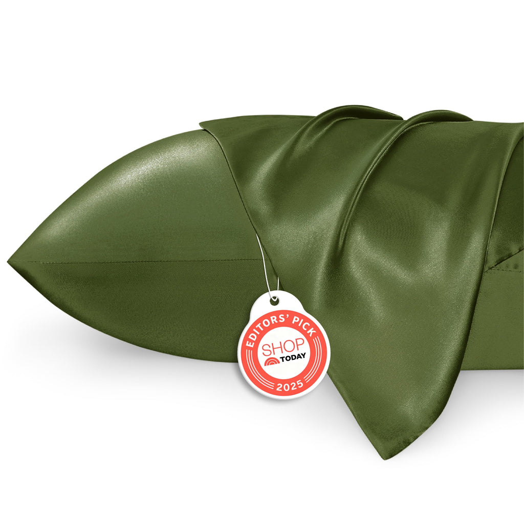 Bedsure Satin Pillowcase, Similar to Silk Pillow Cases Queen Size Set of 2, Cooling Pillow Case Covers with Envelope Closure, Christmas Room Decor Gifts for Women Men, Silver Grey, 20x30 Inches, 2pcs