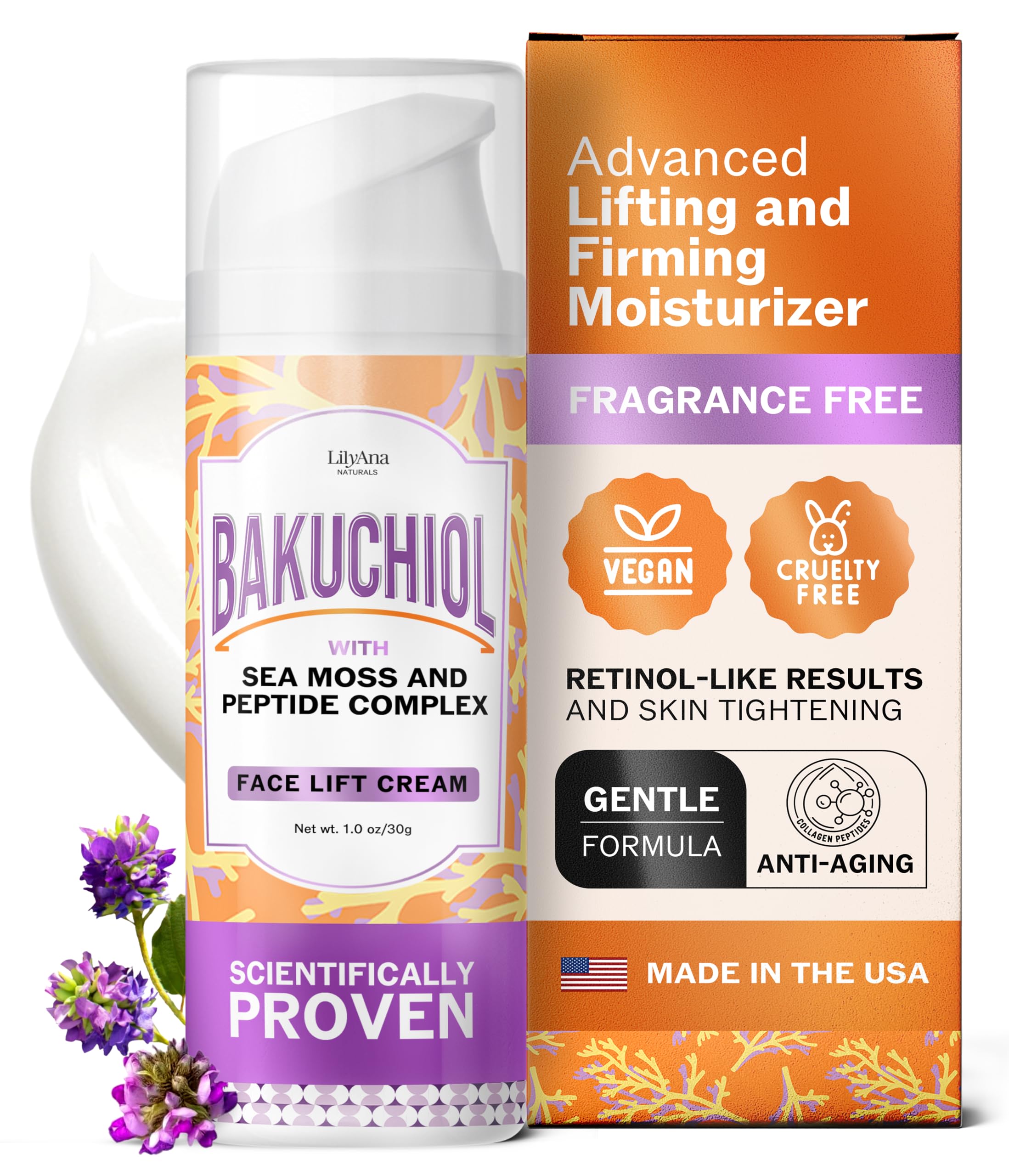 LilyAna Naturals Eye Cream for Dark Circles and Puffiness, Under Eye Cream for Wrinkles and Bags, Anti Aging - helps Improve Dryness; for Sensitive Skin - 1.7 oz - Made in USA