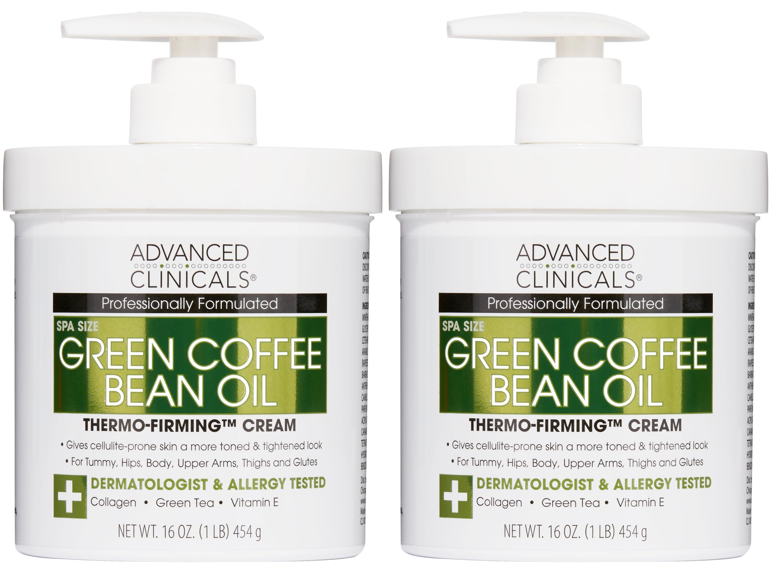 Advanced Clinicals Vitamin C Cream Visibly Brightening Body Lotion | Vitamin C Moisturizer Skin Care Body Cream For Women & Men Helps Visibly Improve Look Of Dark Spots & Uneven Skin Tone, 2-Pack